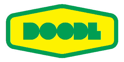 Doodl Creative Studio Green and Gold Badge Logo