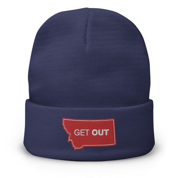 Montana Get Out Embroidered Beanie - Image 3