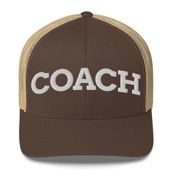 retro trucker hat brown khaki front 68b8995429b97.jpg