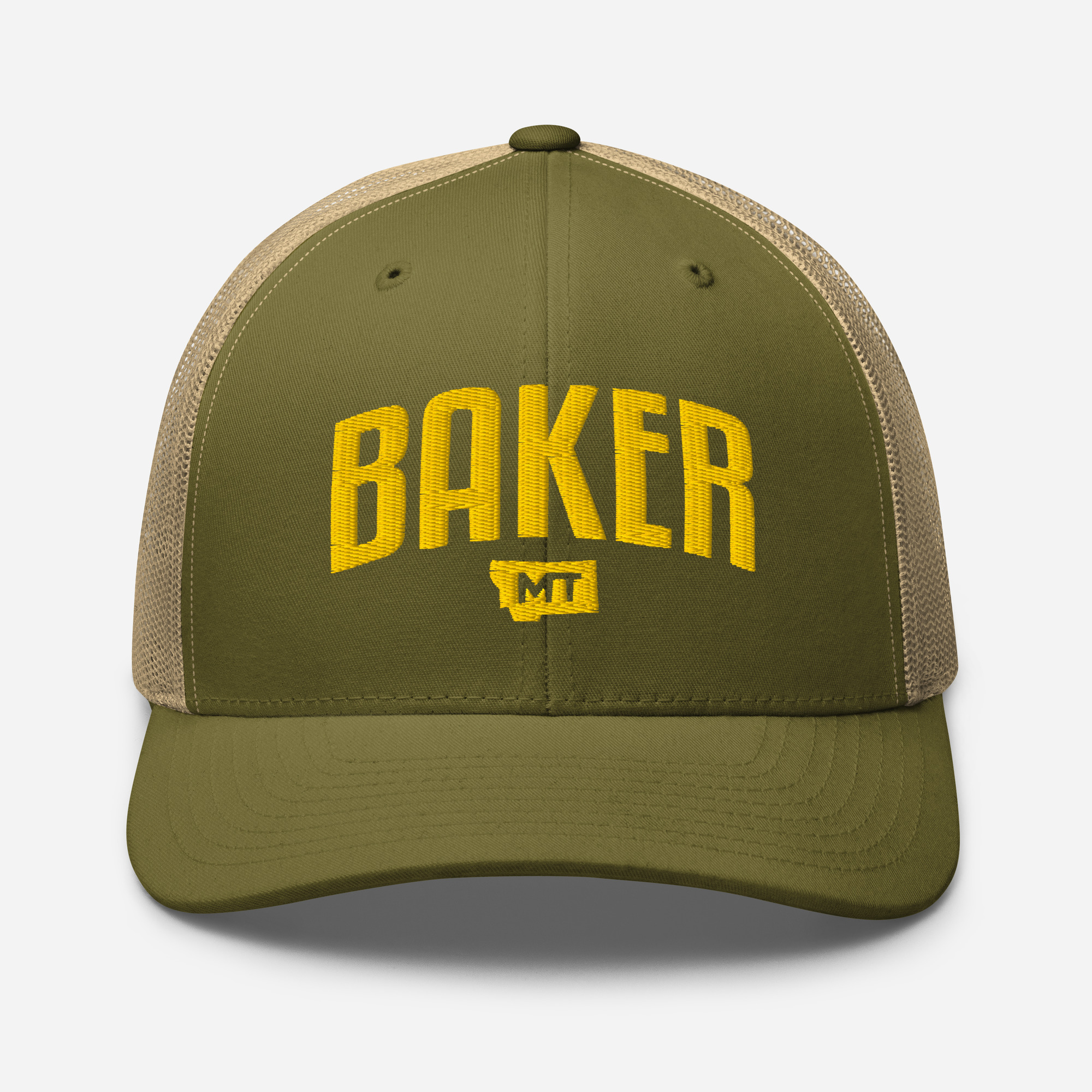 retro trucker hat moss khaki front 69d028b13812f.jpg
