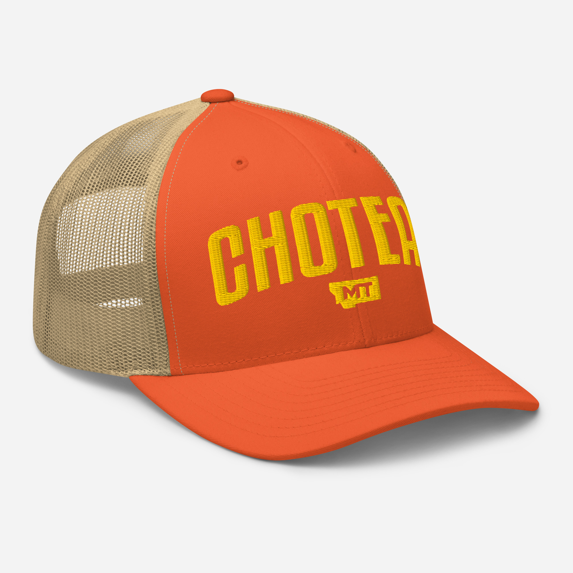retro trucker hat rustic orange khaki right front 69daaeb65b7a8.jpg